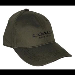 Coach Olive Green Embroidered Baseball Hat